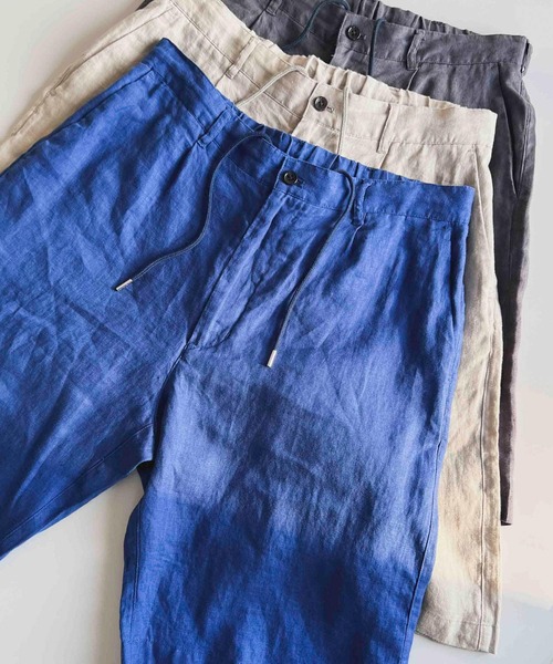 URBAN RESEARCH DOORS（アーバンリサーチドアーズ）の「リネンイージーショーツ（その他パンツ・メンズ・ホワイト系その他/スミクロ/ブルー・LARGE/MEDIUM）」の6枚目の写真