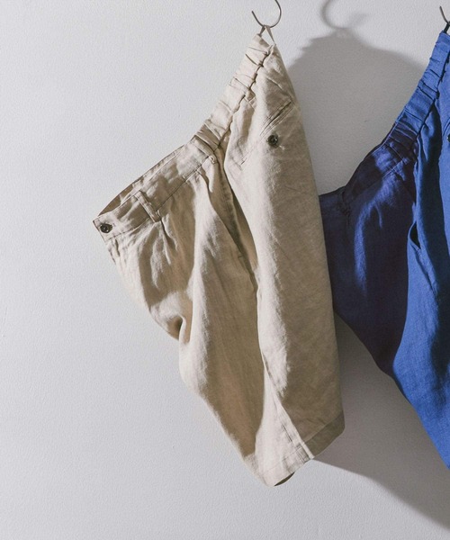 URBAN RESEARCH DOORS（アーバンリサーチドアーズ）の「リネンイージーショーツ（その他パンツ・メンズ・ホワイト系その他/スミクロ/ブルー・LARGE/MEDIUM）」の7枚目の写真