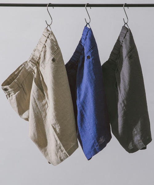 URBAN RESEARCH DOORS（アーバンリサーチドアーズ）の「リネンイージーショーツ（その他パンツ・メンズ・ホワイト系その他/スミクロ/ブルー・LARGE/MEDIUM）」の8枚目の写真