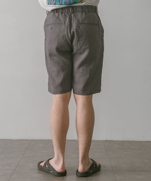 URBAN RESEARCH DOORS（アーバンリサーチドアーズ）の「リネンイージーショーツ（その他パンツ・メンズ・ホワイト系その他/スミクロ/ブルー・LARGE/MEDIUM）」の20枚目の写真