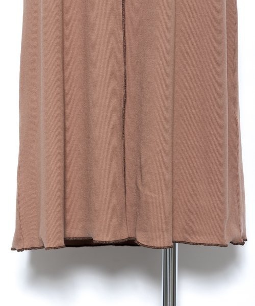 AS KNOW AS PINKY(アズノゥアズピンキー)の「大活躍カップ付コードキャミワンピース(ワンピース・レディース・サンドベージュ/モカ/チャコールグレー・FREE)」の14枚目の写真