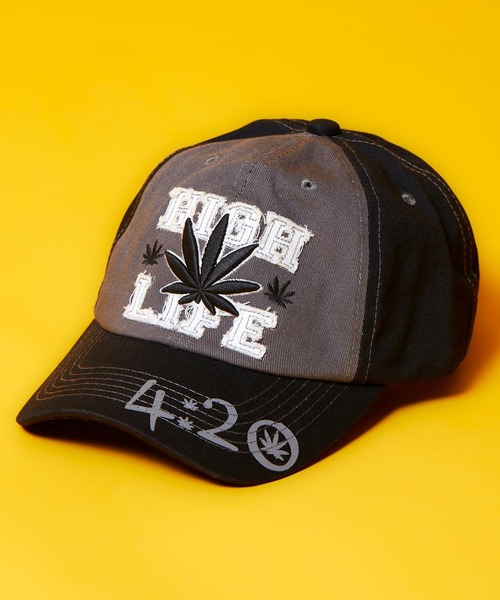 babyShoop(ベイビーシュープ)の「HIGH LIFE ロゴCAP(キャップ・レディース・グレー/ブラック/ネイビー・FREE)」の3枚目の写真