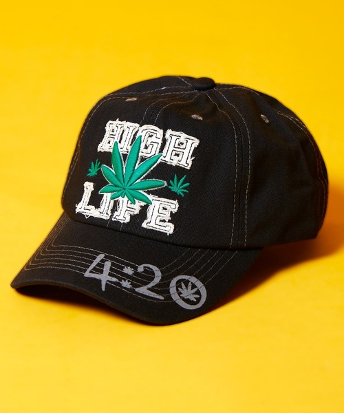 babyShoop(ベイビーシュープ)の「HIGH LIFE ロゴCAP(キャップ・レディース・グレー/ブラック/ネイビー・FREE)」の2枚目の写真