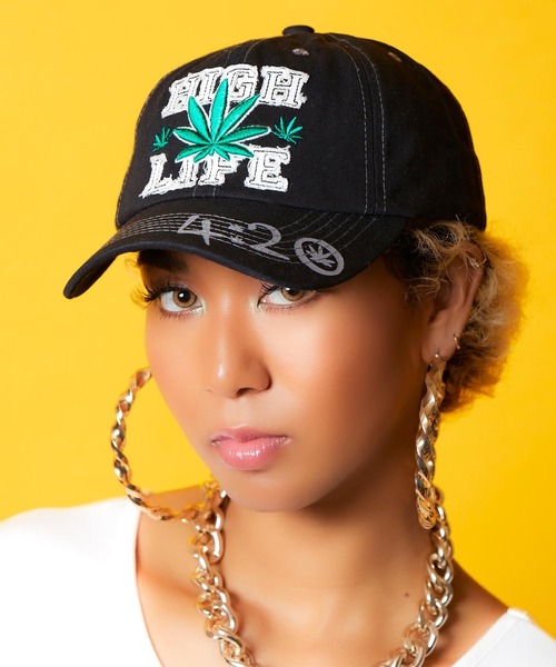 babyShoop(ベイビーシュープ)の「HIGH LIFE ロゴCAP(キャップ・レディース・グレー/ブラック/ネイビー・FREE)」の7枚目の写真