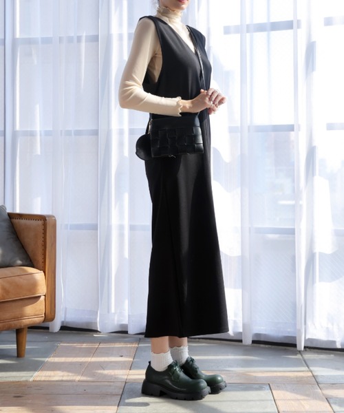 VIVIAN（ヴィヴィアン）の「厚底3ホールレースアップシューズ（ドレスシューズ・レディース・ブラック/ブラウン/グリーン・LL/S/M/L）」の10枚目の写真