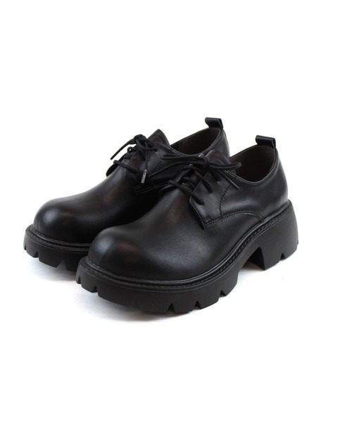 VIVIAN（ヴィヴィアン）の「厚底3ホールレースアップシューズ（ドレスシューズ・レディース・ブラック/ブラウン/グリーン・LL/S/M/L）」の15枚目の写真