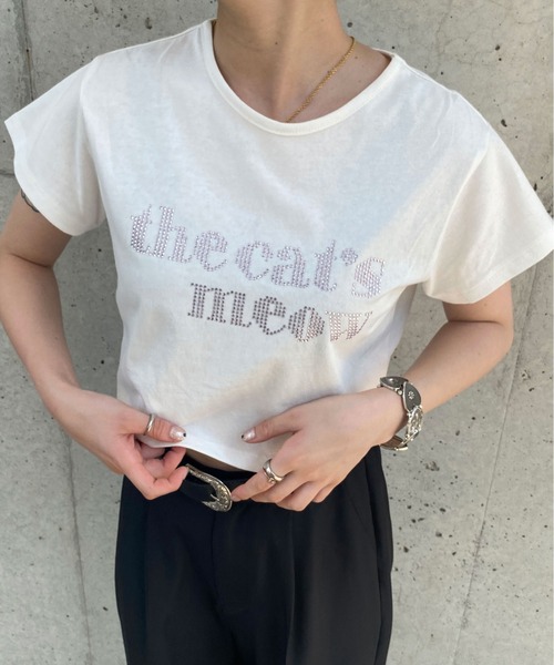 PairPair（ペアペア）の「ロゴクロップドＴee（Tシャツ/カットソー・レディース・ブラック/オフホワイト・FREE）」の6枚目の写真