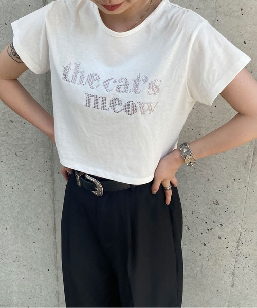 PairPair（ペアペア）の「ロゴクロップドＴee（Tシャツ/カットソー・レディース・ブラック/オフホワイト・FREE）」の7枚目の写真