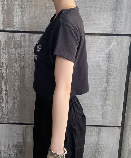 PairPair（ペアペア）の「ロゴクロップドＴee（Tシャツ/カットソー・レディース・ブラック/オフホワイト・FREE）」の13枚目の写真