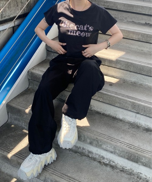 PairPair（ペアペア）の「ロゴクロップドＴee（Tシャツ/カットソー・レディース・ブラック/オフホワイト・FREE）」の15枚目の写真