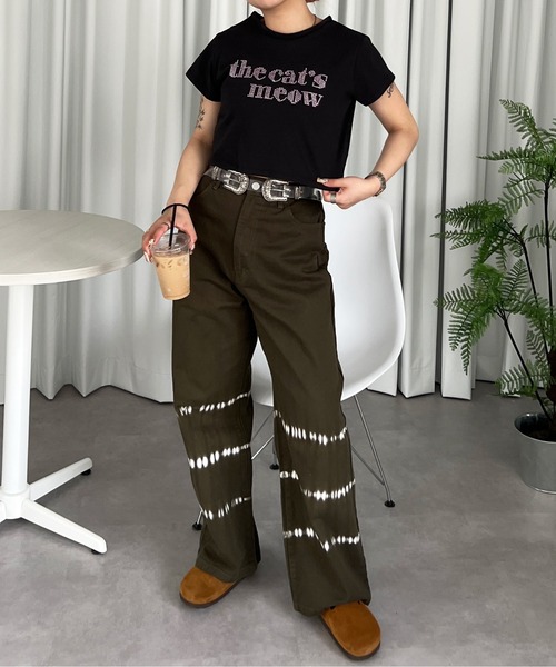 PairPair（ペアペア）の「ロゴクロップドＴee（Tシャツ/カットソー・レディース・ブラック/オフホワイト・FREE）」の22枚目の写真