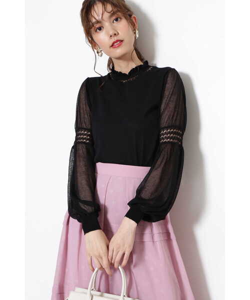 JILL STUART（ジルスチュアート）の「◆アミラニット（ニット/セーター・レディース・ホワイト/ブラック/ブルー・FREE）」の6枚目の写真