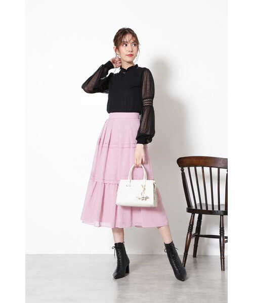 JILL STUART（ジルスチュアート）の「◆アミラニット（ニット/セーター・レディース・ホワイト/ブラック/ブルー・FREE）」の8枚目の写真