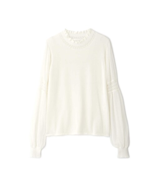 JILL STUART（ジルスチュアート）の「◆アミラニット（ニット/セーター・レディース・ホワイト/ブラック/ブルー・FREE）」の10枚目の写真