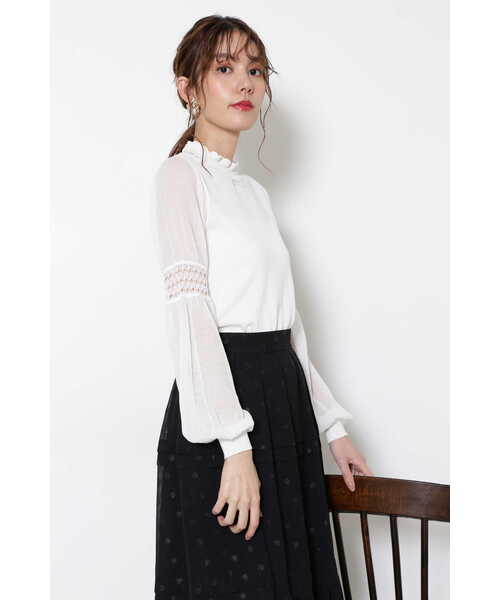 JILL STUART（ジルスチュアート）の「◆アミラニット（ニット/セーター・レディース・ホワイト/ブラック/ブルー・FREE）」の11枚目の写真