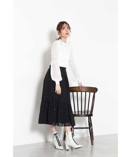 JILL STUART（ジルスチュアート）の「◆アミラニット（ニット/セーター・レディース・ホワイト/ブラック/ブルー・FREE）」の12枚目の写真