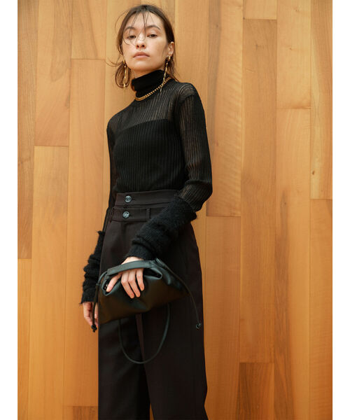 Ray BEAMS(レイビームス)の「RBS / トライアングル ミニ ショルダーバッグ(トートバッグ・レディース・ブラック・ONE SIZE)」の3枚目の写真