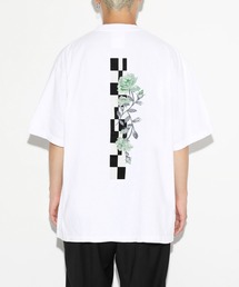 レジェンダ ケミカルウォッシュ ムードローズ エンブロイダリー Tシャツ / LEGENDA Chemical Wash Mood Rose Embroidery T-Shirt