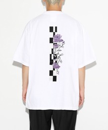 レジェンダ ケミカルウォッシュ ムードローズ エンブロイダリー Tシャツ / LEGENDA Chemical Wash Mood Rose Embroidery T-Shirt