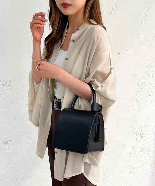apres jour mignon(アプレジュールミニョン)の「バックスリット2WAYスリーブシャツ【ZOZOTOWN限定アイテム】(シャツ/ブラウス・レディース・ブラック/ライトベージュ/ミント・X-LARGE/フリー)」の5枚目の写真