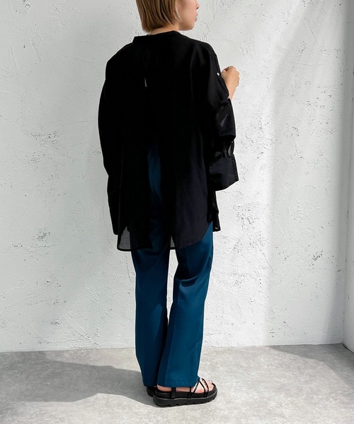 apres jour mignon(アプレジュールミニョン)の「バックスリット2WAYスリーブシャツ【ZOZOTOWN限定アイテム】(シャツ/ブラウス・レディース・ブラック/ライトベージュ/ミント・X-LARGE/フリー)」の17枚目の写真