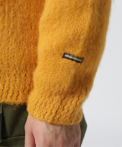 MANASTASH（マナスタッシュ）の「MANASTASH/マナスタッシュ　ABERDEEN KURTIGAN　アバディーンカーディガン（カーディガン/ボレロ・メンズ・モスグリーン/イエロー/ブラック/ライトグレー/ピンク/モカ・MEDIUM/LARGE/X-LARGE/L/M/XL）」の11枚目の写真