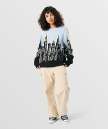 HUF（ハフ）の「SKYLINE CREW SWEATER ⁄ HUF セーター