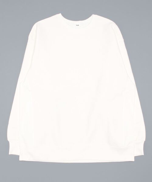 koe（コエ）の「ウルトラヘビーウエイトトレーナー（スウェット・メンズ・ホワイト/ブラック・M/L/S）」の4枚目の写真
