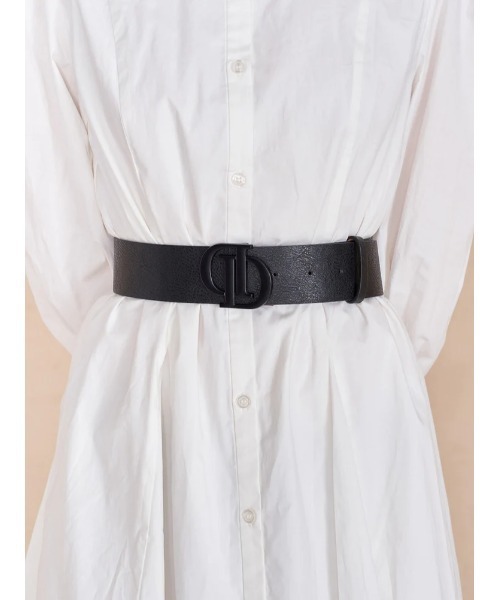 Darich(ダーリッチ)の「Dモチーフマットレザーベルト(ベルト・レディース・ブラック/ブラウン/アイボリー・FREE)」の7枚目の写真
