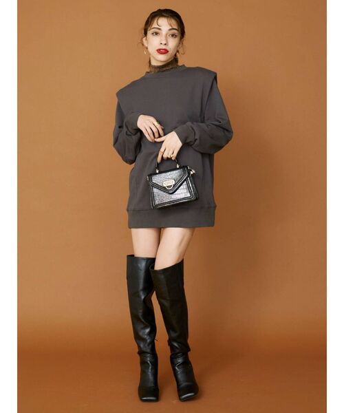 EVRIS（エヴリス）の「ロングニーハイブーツ（ブーツ・レディース・ブラック/ホワイト・SMALL/MEDIUM/LARGE）」の3枚目の写真