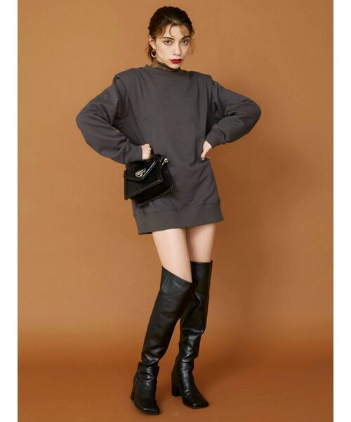 EVRIS（エヴリス）の「ロングニーハイブーツ（ブーツ・レディース・ブラック/ホワイト・SMALL/MEDIUM/LARGE）」の6枚目の写真