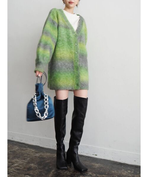 EVRIS（エヴリス）の「ロングニーハイブーツ（ブーツ・レディース・ブラック/ホワイト・SMALL/MEDIUM/LARGE）」の11枚目の写真