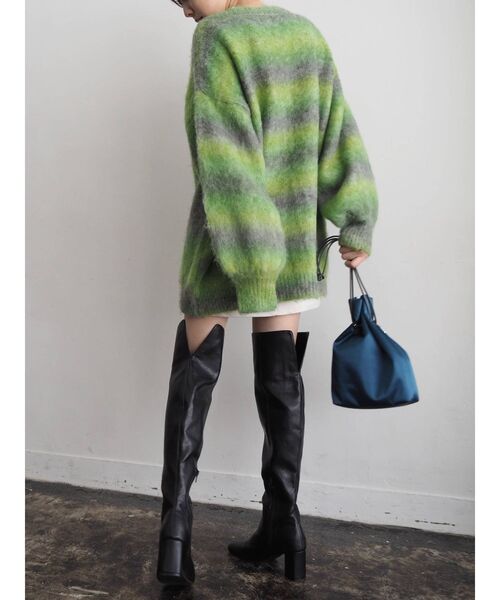 EVRIS（エヴリス）の「ロングニーハイブーツ（ブーツ・レディース・ブラック/ホワイト・SMALL/MEDIUM/LARGE）」の12枚目の写真