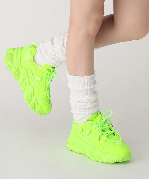 cs T&P（シーエスティーアンドピー）の「◆ロゴ入り厚底スニーカー（スニーカー・レディース・ホワイト/ブラック/グリーン/ベージュ/オレンジ/ピンク系/パープル系/ベージュ系8・S/M/L/LL）」の21枚目の写真