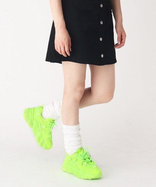 cs T&P（シーエスティーアンドピー）の「◆ロゴ入り厚底スニーカー（スニーカー・レディース・ホワイト/ブラック/グリーン/ベージュ/オレンジ/ピンク系/パープル系/ベージュ系8・S/M/L/LL）」の22枚目の写真