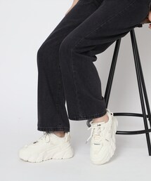 ◆ロゴ入り厚底スニーカー