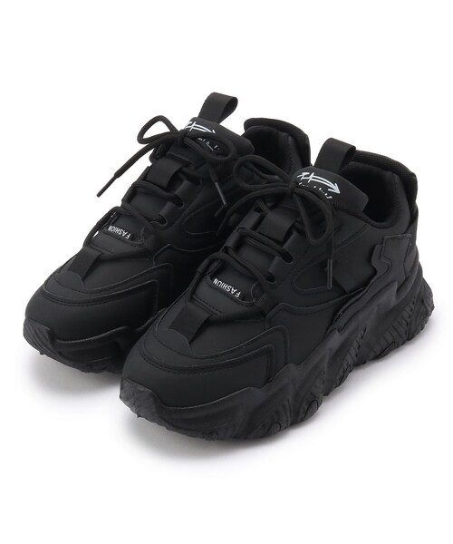 cs T&P（シーエスティーアンドピー）の「◆ロゴ入り厚底スニーカー（スニーカー・レディース・ホワイト/ブラック/グリーン/ベージュ/オレンジ/ピンク系/パープル系/ベージュ系8・S/M/L/LL）」の10枚目の写真