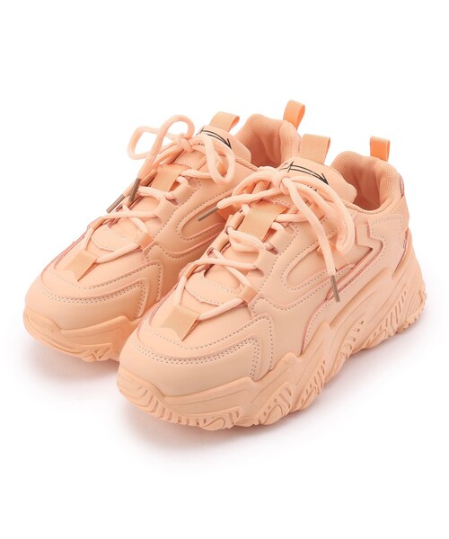 cs T&P（シーエスティーアンドピー）の「◆ロゴ入り厚底スニーカー（スニーカー・レディース・ホワイト/ブラック/グリーン/ベージュ/オレンジ/ピンク系/パープル系/ベージュ系8・S/M/L/LL）」の14枚目の写真