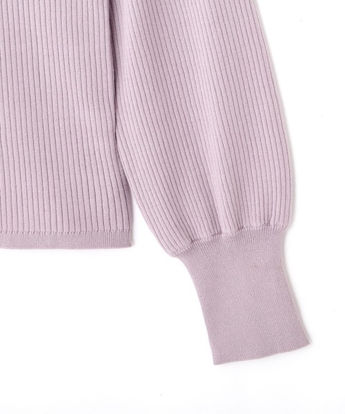 PROPORTION BODY DRESSING(プロポーションボディドレッシング)の「バックレースアップリブニット / 1212270907(ニット/セーター・レディース・ブラック/ホワイト系その他/ピンク・SMALL/MEDIUM)」の19枚目の写真