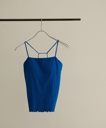 バックデザインストレッチテレコキャミソール