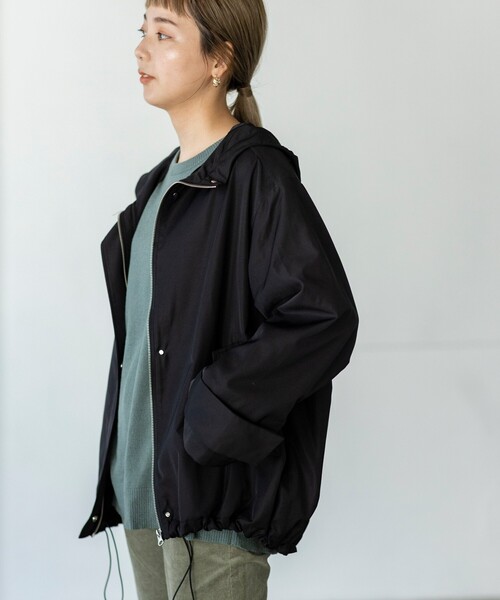 THE SHOP TK （ザ ショップ ティーケー ）の「◆【シルエット2WAY】マウンテンパーカ（ブルゾン・レディース・ブラック/ベージュ/カーキ・11/12/13/14）」の13枚目の写真