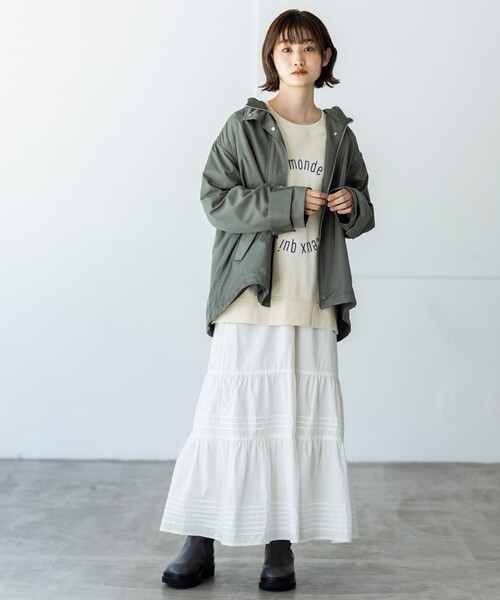 THE SHOP TK （ザ ショップ ティーケー ）の「◆【シルエット2WAY】マウンテンパーカ（ブルゾン・レディース・ブラック/ベージュ/カーキ・11/12/13/14）」の7枚目の写真