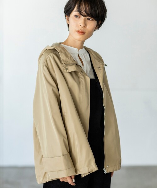 THE SHOP TK （ザ ショップ ティーケー ）の「◆【シルエット2WAY】マウンテンパーカ（ブルゾン・レディース・ブラック/ベージュ/カーキ・11/12/13/14）」の14枚目の写真