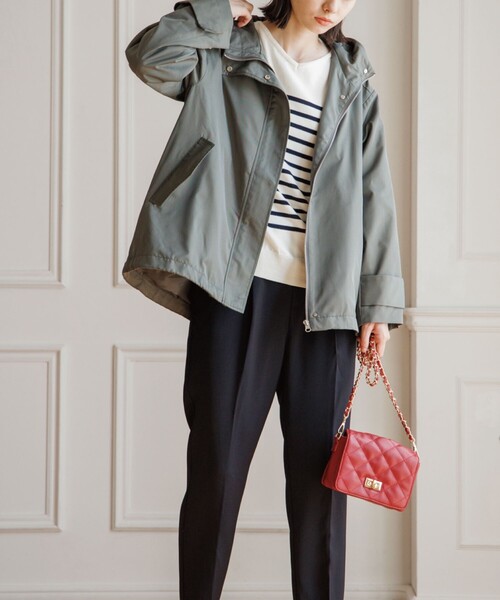 THE SHOP TK （ザ ショップ ティーケー ）の「◆【シルエット2WAY】マウンテンパーカ（ブルゾン・レディース・ブラック/ベージュ/カーキ・11/12/13/14）」の17枚目の写真