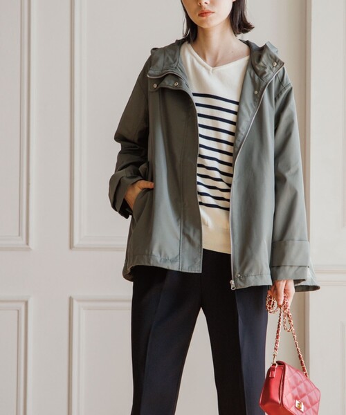 THE SHOP TK （ザ ショップ ティーケー ）の「◆【シルエット2WAY】マウンテンパーカ（ブルゾン・レディース・ブラック/ベージュ/カーキ・11/12/13/14）」の21枚目の写真