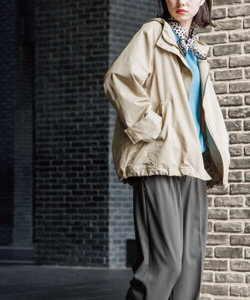 THE SHOP TK （ザ ショップ ティーケー ）の「◆【シルエット2WAY】マウンテンパーカ（ブルゾン・レディース・ブラック/ベージュ/カーキ・11/12/13/14）」の9枚目の写真