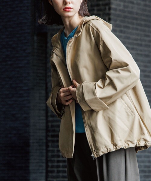 THE SHOP TK （ザ ショップ ティーケー ）の「◆【シルエット2WAY】マウンテンパーカ（ブルゾン・レディース・ブラック/ベージュ/カーキ・11/12/13/14）」の12枚目の写真