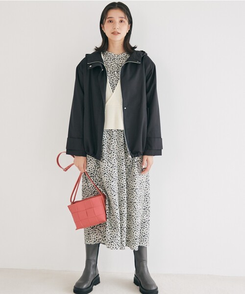 THE SHOP TK （ザ ショップ ティーケー ）の「◆【シルエット2WAY】マウンテンパーカ（ブルゾン・レディース・ブラック/ベージュ/カーキ・11/12/13/14）」の6枚目の写真