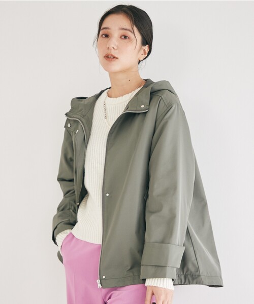 THE SHOP TK （ザ ショップ ティーケー ）の「◆【シルエット2WAY】マウンテンパーカ（ブルゾン・レディース・ブラック/ベージュ/カーキ・11/12/13/14）」の18枚目の写真