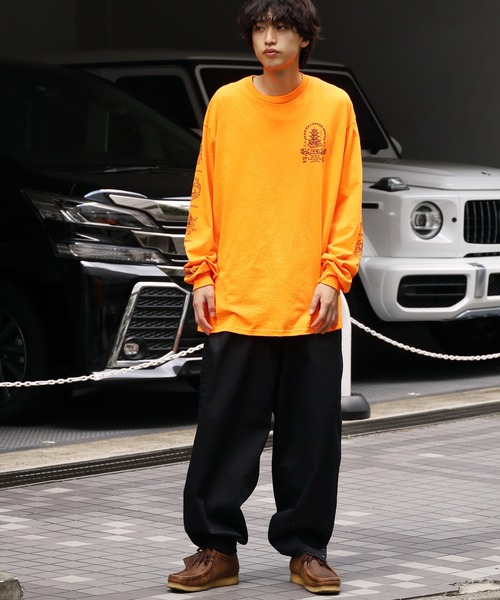 ROOPTOKYO（ループトウキョウ）の「VENICE8 COFFEE HOUSE/ベニス8コーヒーハウス Souvenir China Cook L/S Tee ロングスリーブT 長袖Tシャツ バックプリント（Tシャツ/カットソー・メンズ・オレンジ/ブラック/ホワイト・L/XL/M）」の15枚目の写真